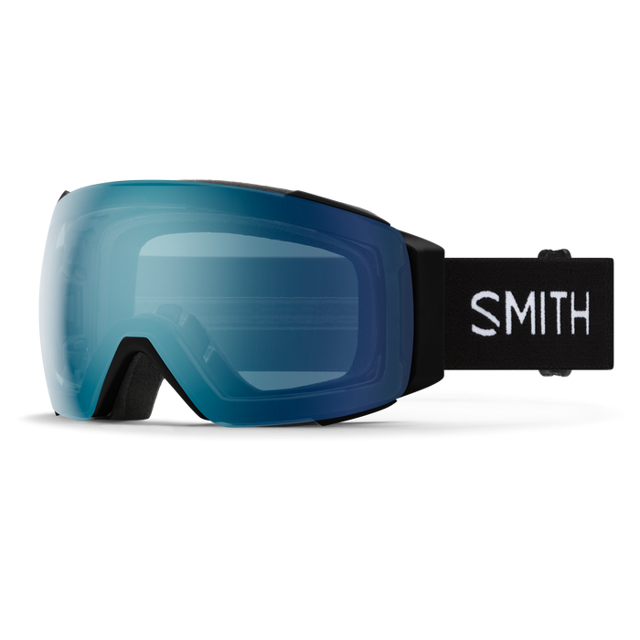 Smith I/O Mag Goggles + Bonus Lens-Black + ChromaPop Everyday Blue Mirror & Storm Blue-Killington Sports