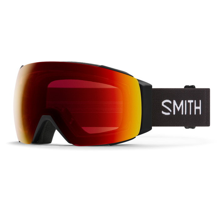 Smith I/O Mag Goggles + Bonus Lens-Black + ChromaPop Sun Red Mirror & Storm Yellow Flash-Killington Sports