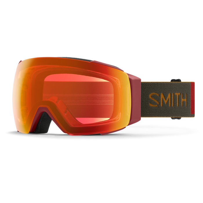 Smith I/O Mag Goggles + Bonus Lens-Ironwood + ChromaPop Everday Red Mirror & Storm Yellow Flash-Killington Sports