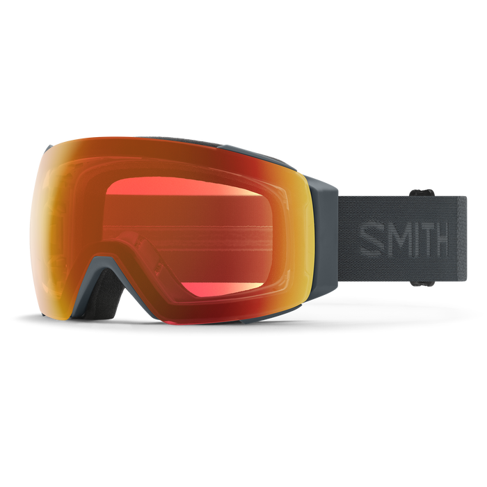 Smith I/O Mag Goggles + Bonus Lens-Slate + ChromaPop Everyday Red Mirror & Storm Blue-Killington Sports