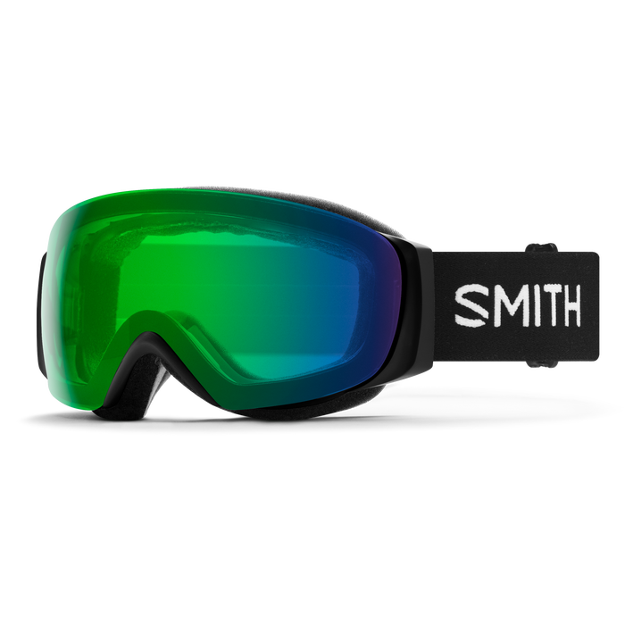 Smith I/O Mag S Goggles + Bonus Lens-Black + ChromaPop Everyday Green Mirror & Storm Blue-Killington Sports