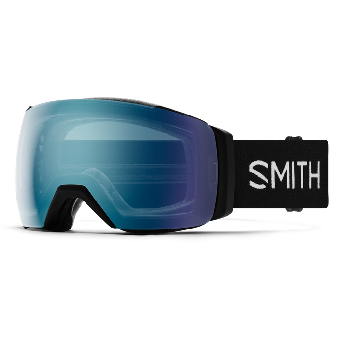 Smith I/O Mag XL Goggles + Bonus Lens-Black + ChromaPop Everyday Blue Mirror & Storm Blue-Killington Sports