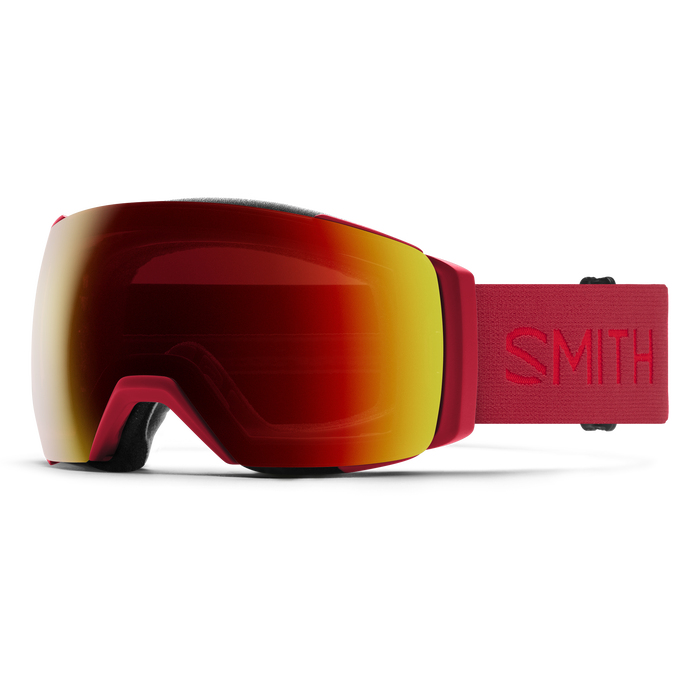 Smith I/O Mag XL Goggles + Bonus Lens-Crimson + ChromaPop Sun Red Mirror & Storm Yellow Flash-Killington Sports