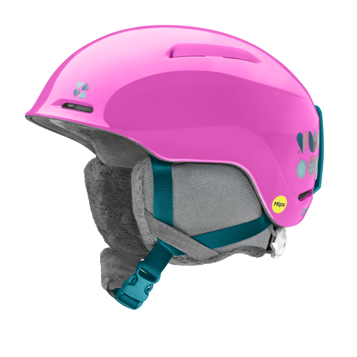 Smith JR Glide MIPS Helmet-Vivid Pink Hearts-Killington Sports