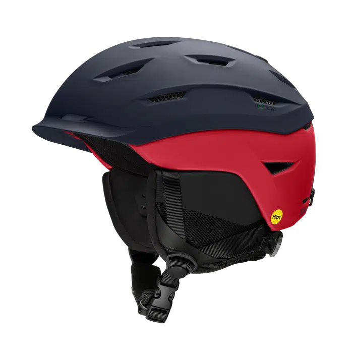 Smith Level MIPS Helmet-Matte Midnight Navy/Crimson-Killington Sports