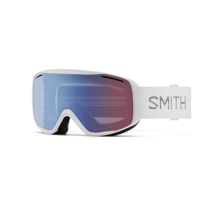 Smith Rally Goggles-White Chunky Knit + Blue Sensor Mirror-Killington Sports