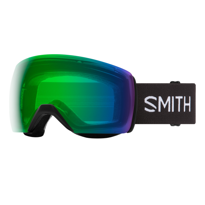 Smith Skyline XL Goggles-Black + ChromaPop Everyday Green Mirror-Killington Sports