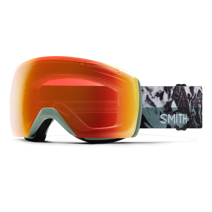 Smith Skyline XL Goggles-Sage Brush Paste Up + ChromaPop Everyday Red Mirror-Killington Sports