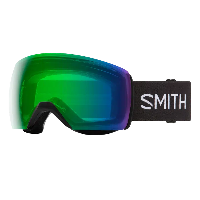 Smith Skyline XL Goggles w/ ChromaPop-Black + ChromaPop Everyday Green Mirror-Killington Sports