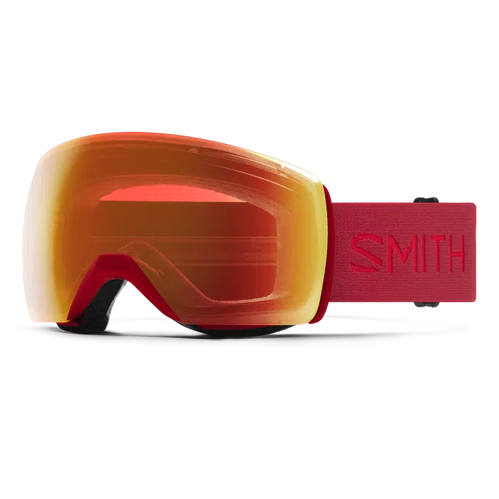 Smith Skyline XL Goggles w/ ChromaPop-Crimson + ChromaPop Everyday Red Mirror-Killington Sports