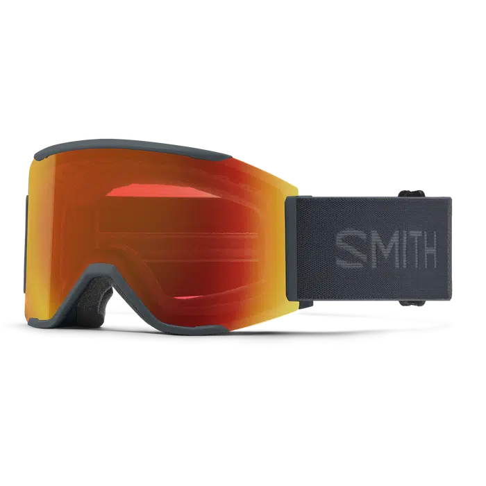 Smith Squad MAG Goggles w/ ChromaPop-Slate + ChromaPop Everyday Red Mirror-Killington Sports