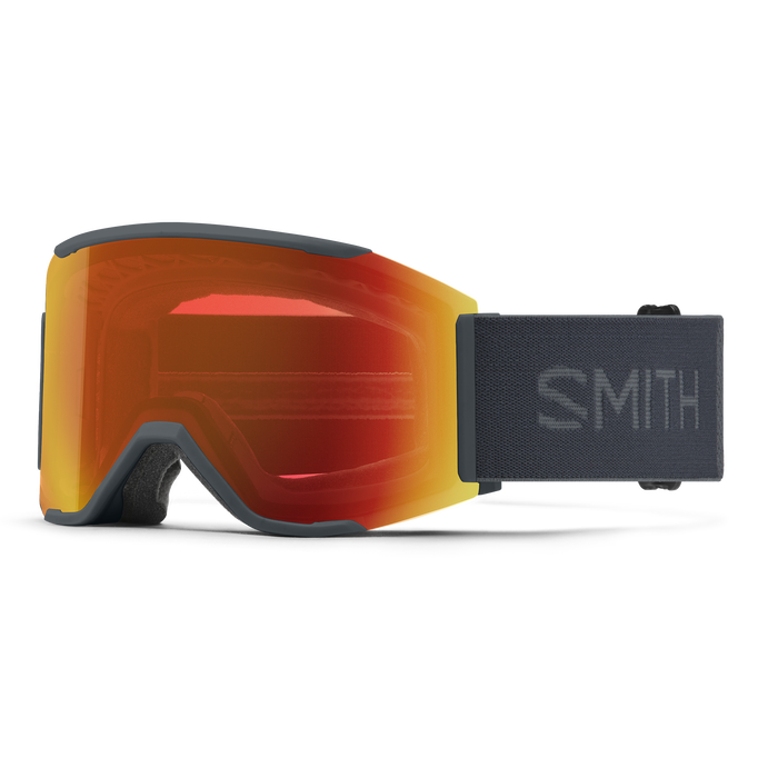 Smith Squad Mag Goggles + Bonus Lens-Slate + ChromaPop Everday Red Mirror & Storm Yellow Flash-Killington Sports