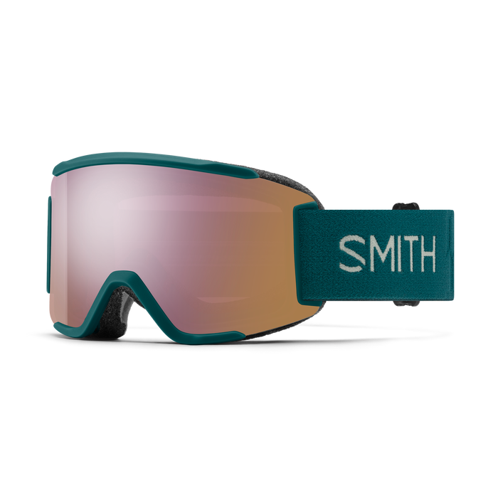 Smith Squad S Goggles + Bonus Lens-Malachite + ChromaPop Everyday Rose Gold Mirror & Clear-Killington Sports