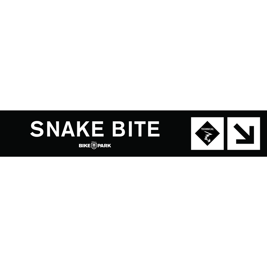 Snake Bite Mountain Bike Trail Sign-Killington Logo-Killington Sports