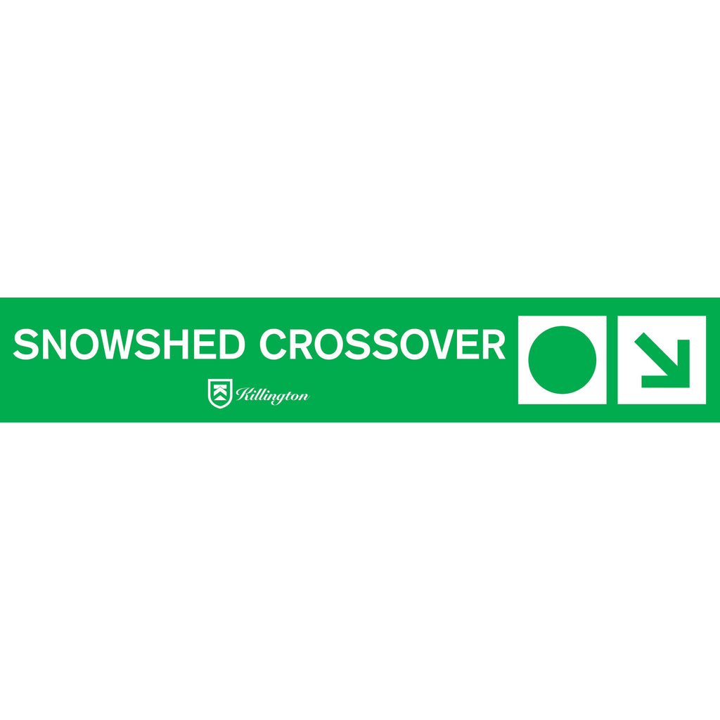 Snowshed Crossover Trail Sign-Killington Sports