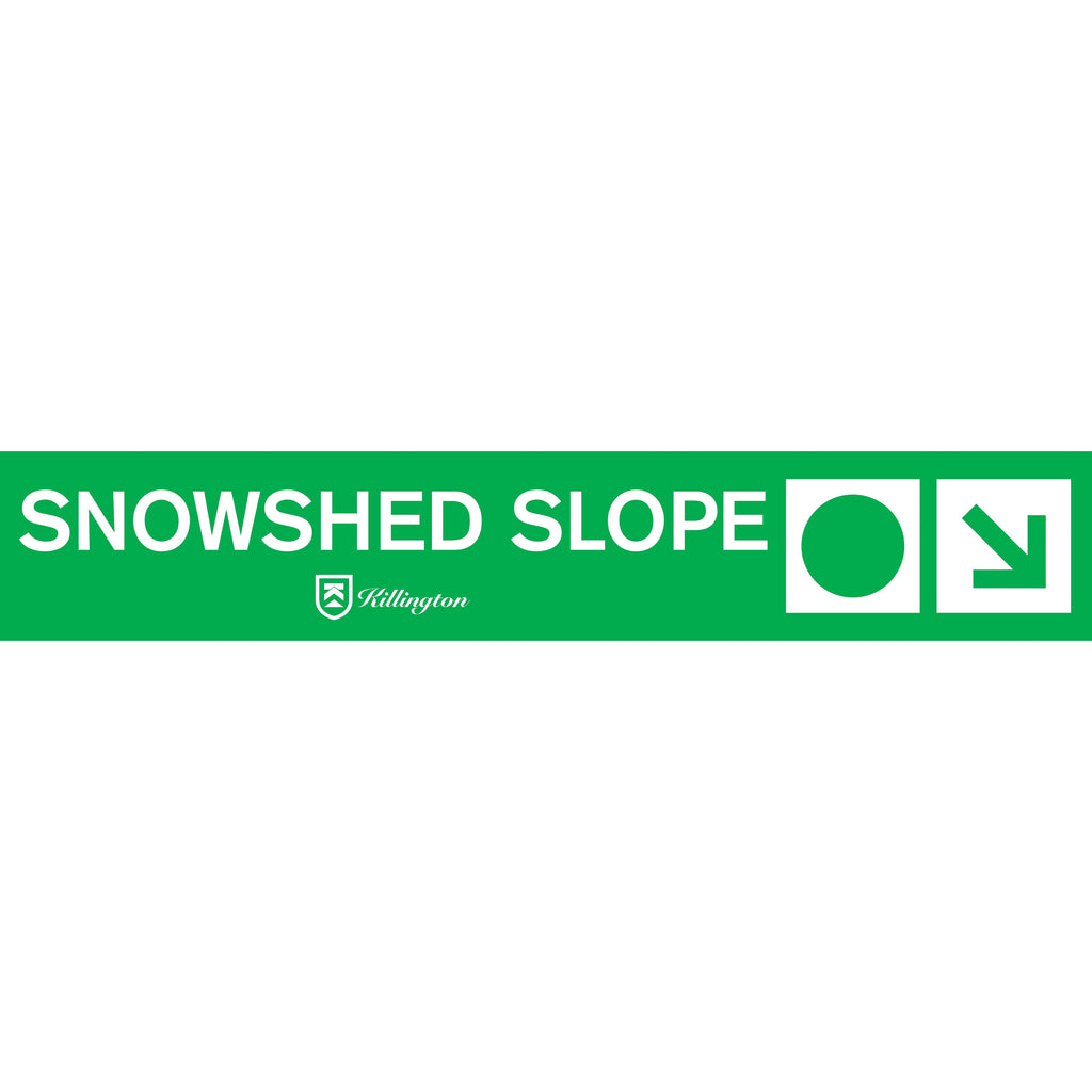 Snowshed Slope Trail Sign-Killington Sports