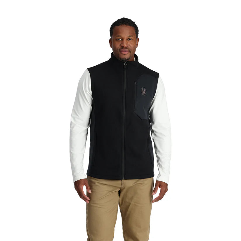 Spyder Men's Bandit Fleece Vest-Black-Killington Sports