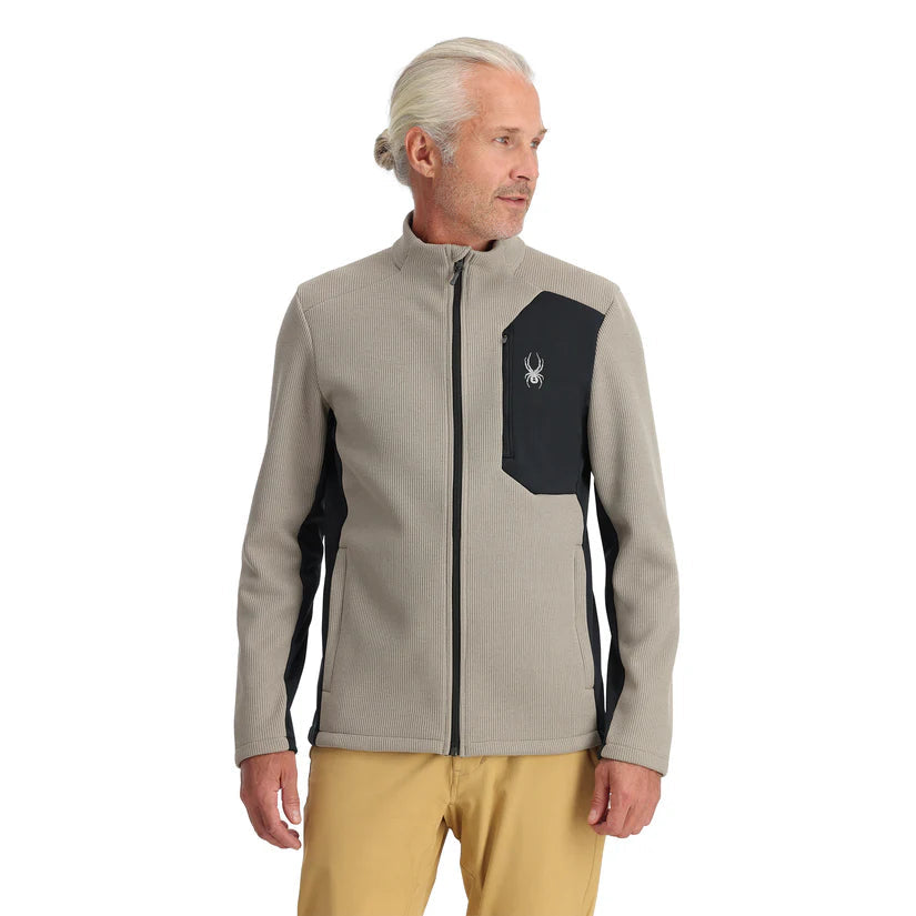 Spyder Men's Bandit Full Zip Jacket-Concrete-Killington Sports