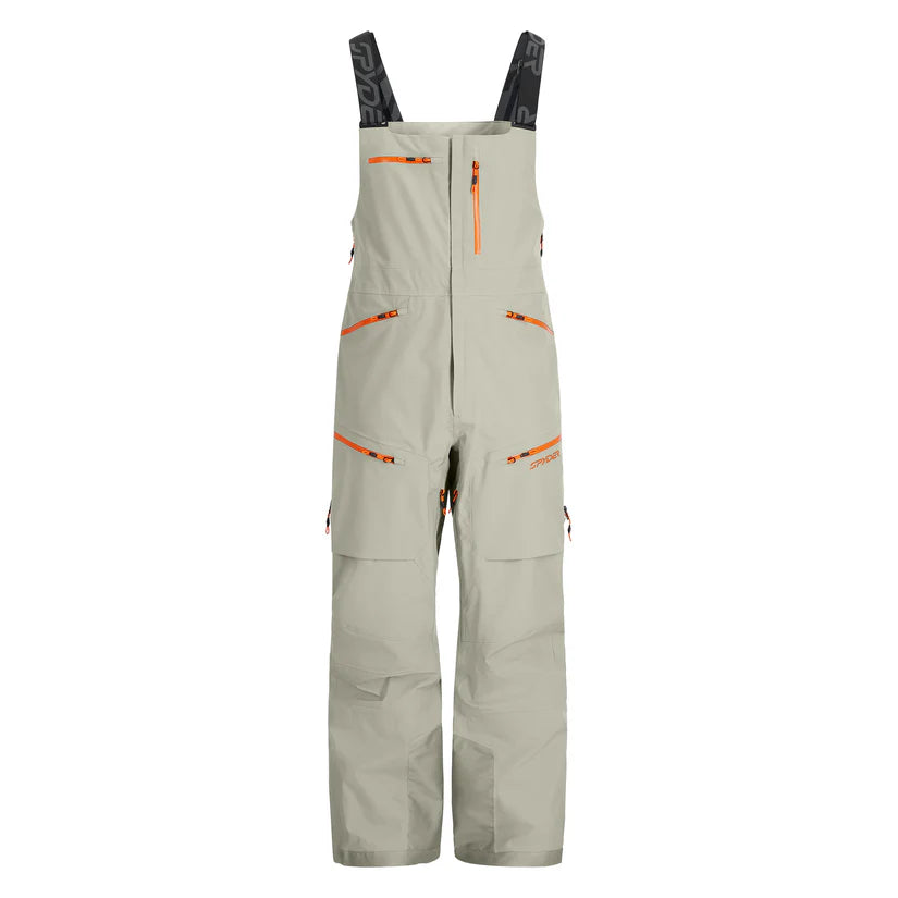 Spyder Men's Sanction Bib Shell Pants-Concrete-Killington Sports