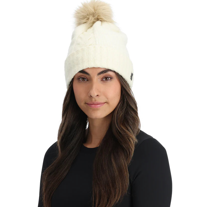 Spyder Plait Pom Hat-Killington Sports