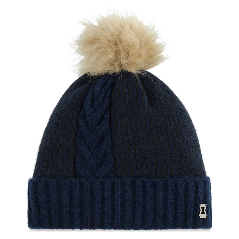 Spyder Plait Pom Hat-True Navy-Killington Sports