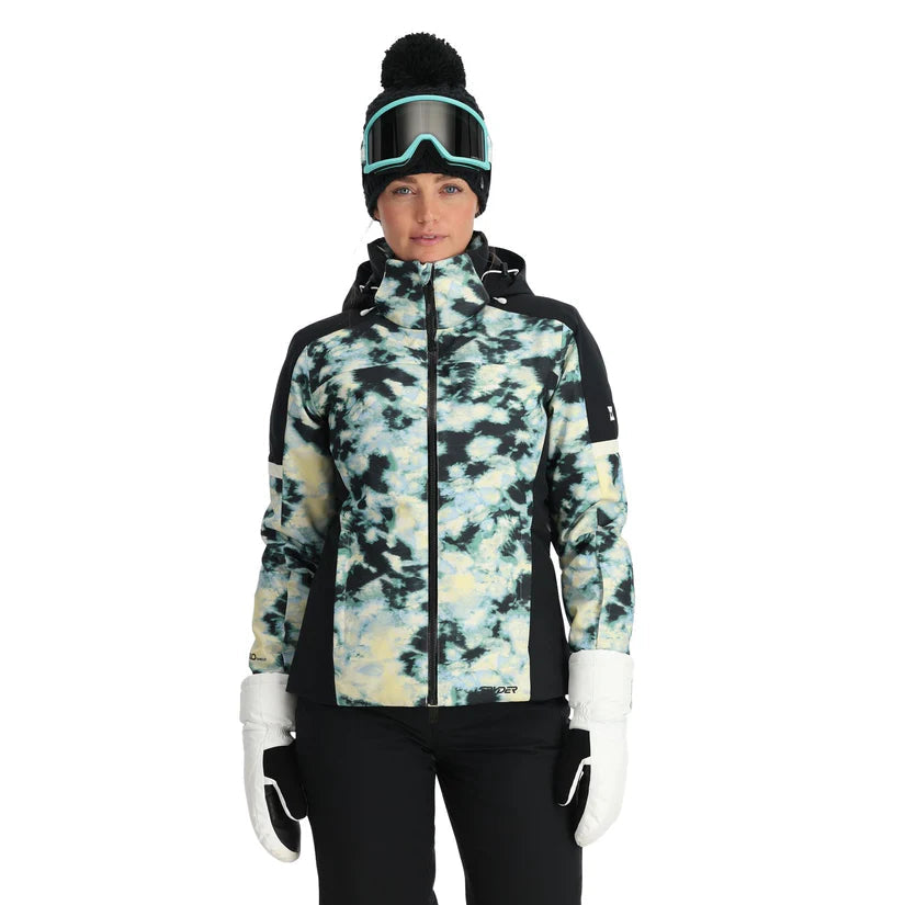 Spyder Women's Andorra Jacket-Tie Dye Vanilla Latte-Killington Sports