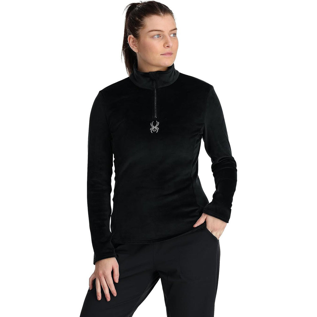 Spyder Women's Shimmer Bug 1/2 Zip-Black-Killington Sports