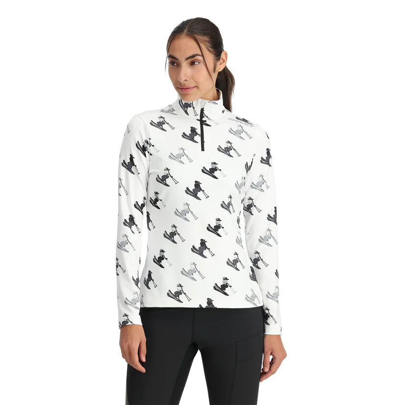 Spyder Women's Vivid 1/2 Zip-White-Killington Sports