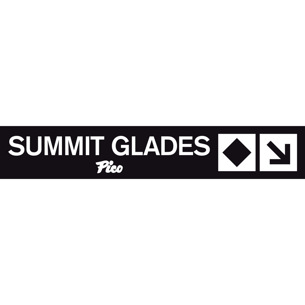 Summit Glades Trail Sign-Pico Mountain Logo-Killington Sports