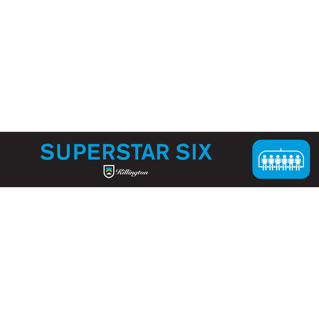 Superstar Six Trail Sign-Killington Sports