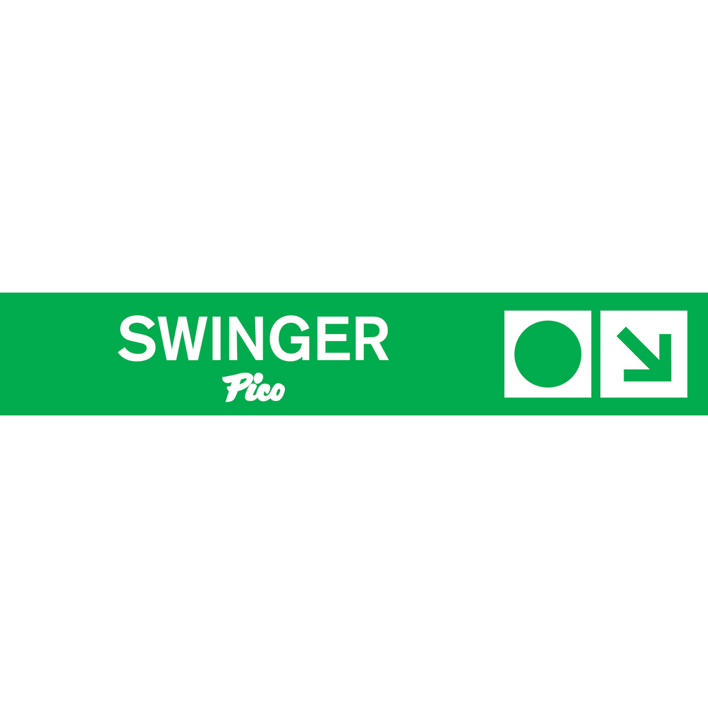 Swinger Trail Sign-Pico Mountain Logo-Killington Sports
