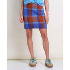 Toad & Co Women's Merino Heartfelt Sweater Skirt-Umber Plaid-Killington Sports
