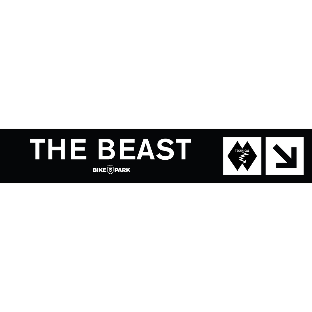 The Beast Mountain Bike Trail Sign-Killington Logo-Killington Sports