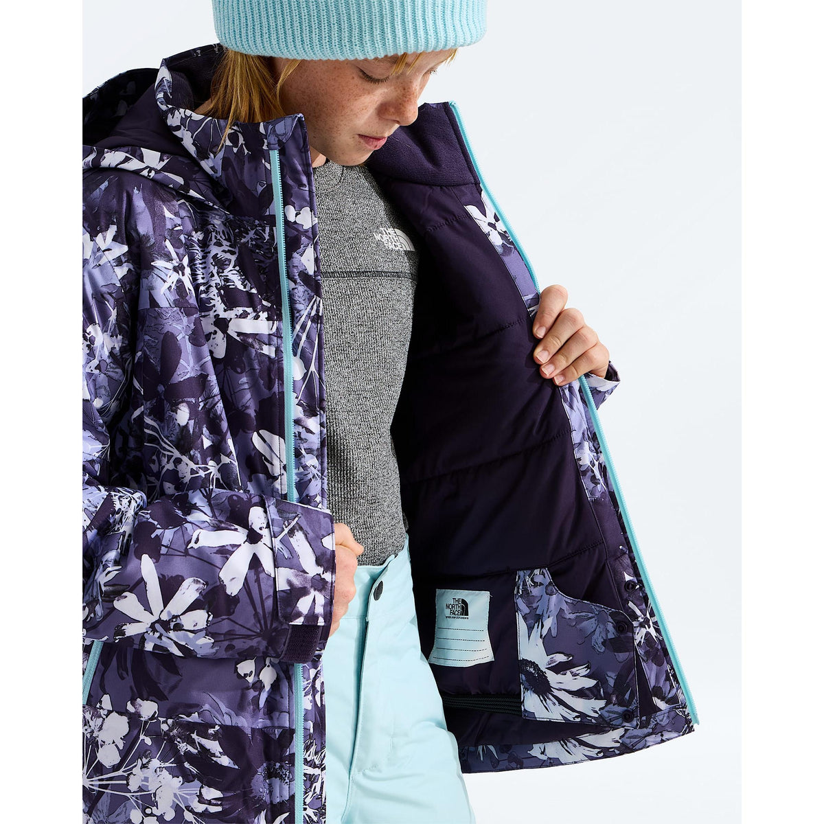 The North Face Girls' Freedom Insulated Jacket - Print-Killington Sports