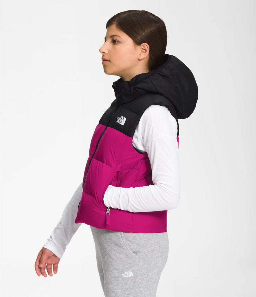 The North Face Girl's Reversible North Down Hooded Vest-Killington Sports