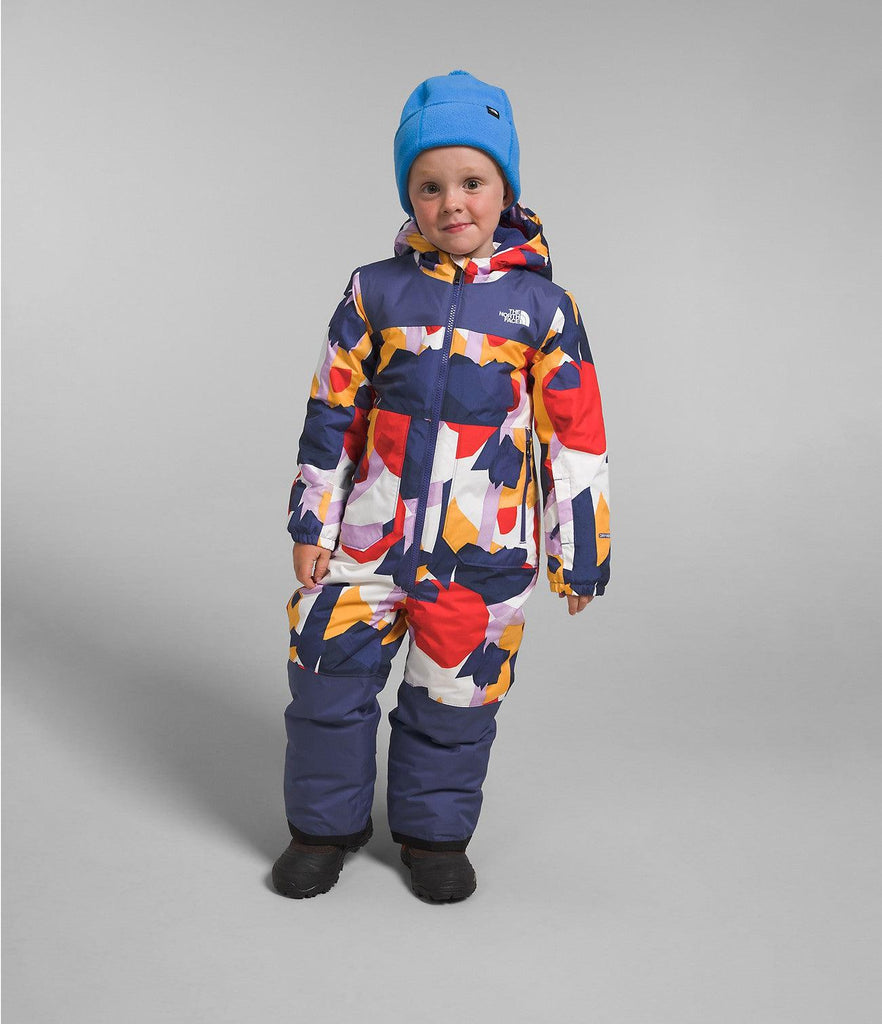 The North Face Kids' Freedom Snow Suit-Cave Blue Collage Shapes Print-Killington Sports