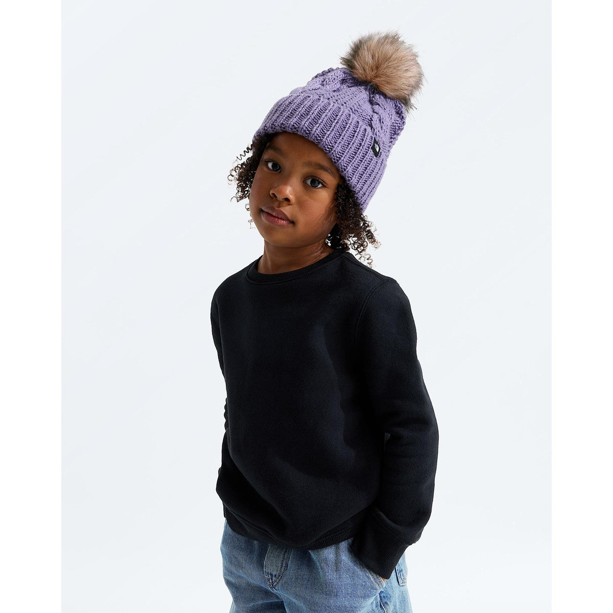 The North Face Kids' Oh Mega Fur Pom Beanie-Killington Sports