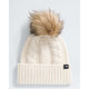 The North Face Kids' Oh Mega Fur Pom Beanie-White Dune-Killington Sports