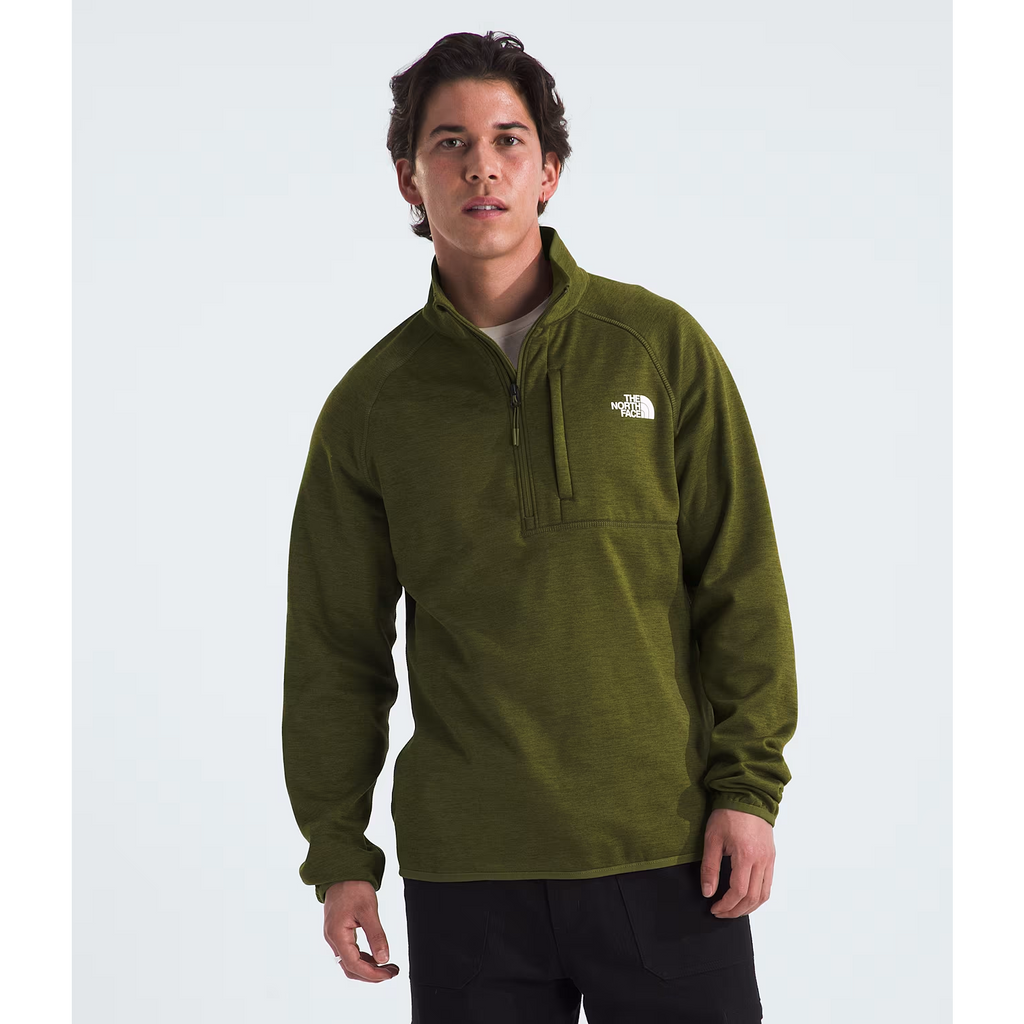 The North Face Men's Canyonlands ½ Zip-Forest Olive Heather-Killington Sports