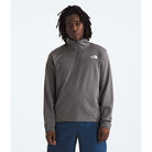 The North Face Men's Cedar Trail Grid Fleece 1/4 Zip-Smoked Pearl-Killington Sports