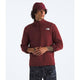 The North Face Men's Cedar Trail Grid Fleece 1/4 Zip-Sumac-Killington Sports