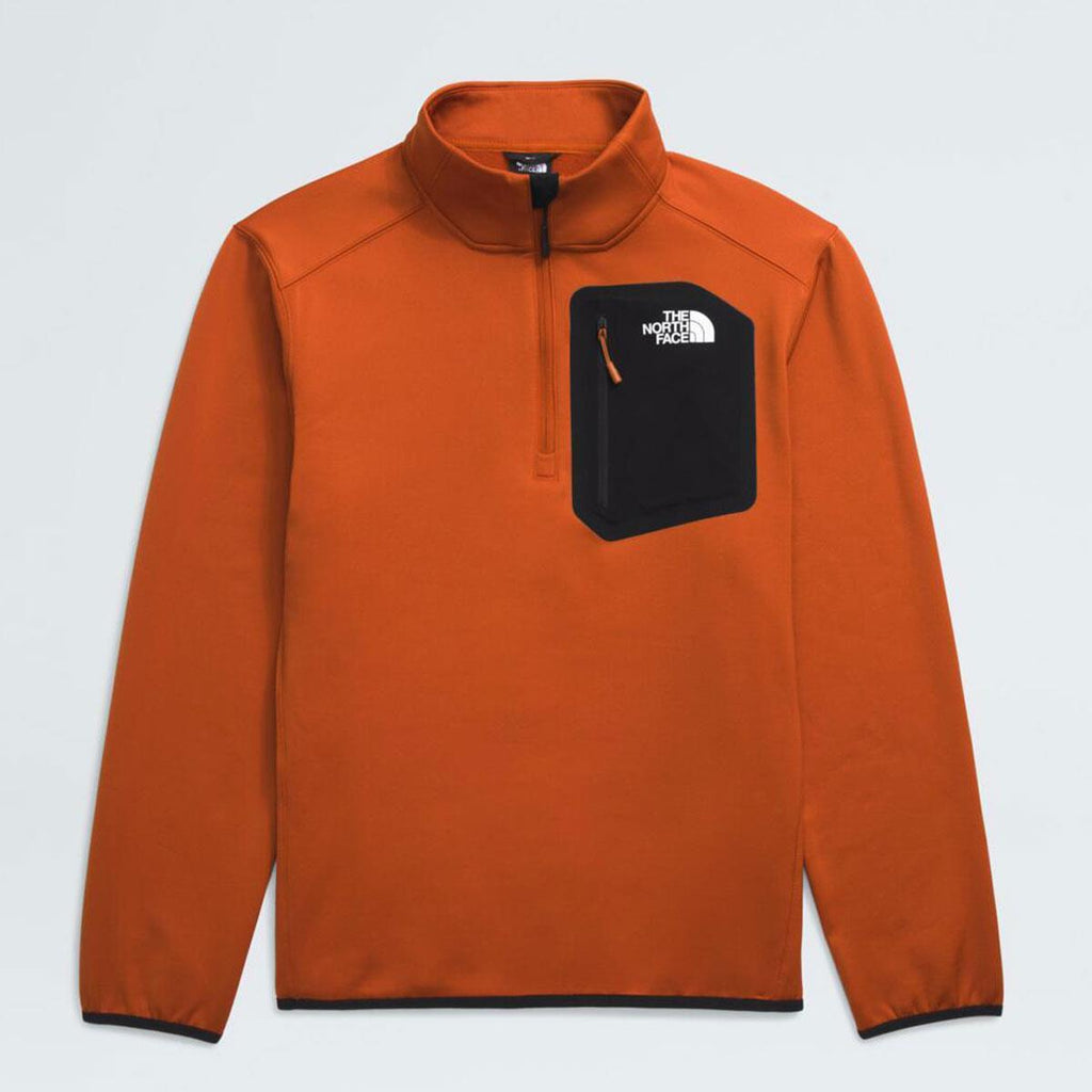 The North Face Men's Crest 1/4 Zip-Earthen Copper/TNF Black-Killington Sports