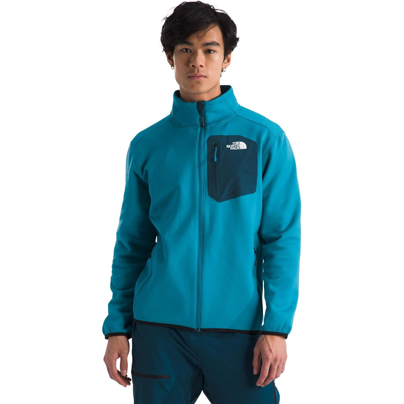The North Face Men's Crest Full Zip-Alkaline Blue/Midnight Petrol-Killington Sports