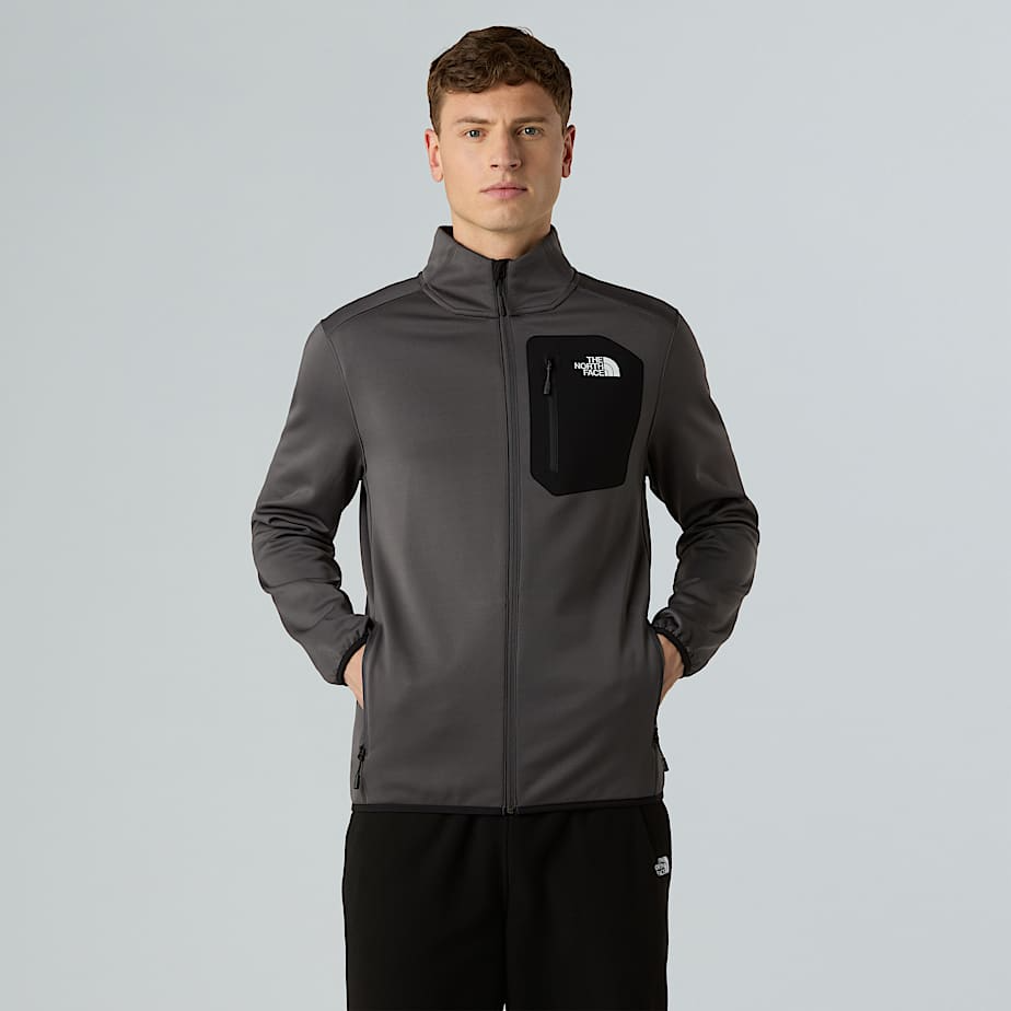 The North Face Men's Crest Full Zip-Anthracite Grey/TNF Black-Killington Sports