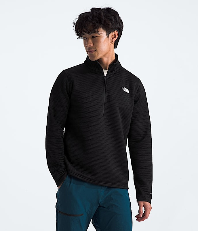 The North Face Men's DOTKNIT Thermal 1/4 Zip-TNF Black-Killington Sports