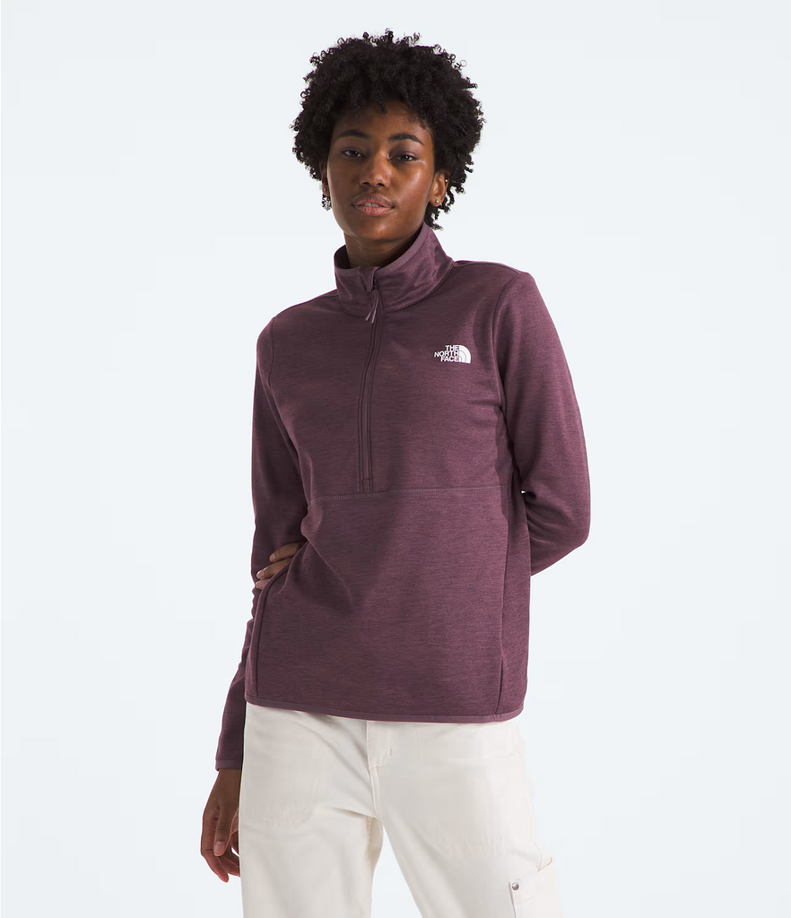 The North Face Women's Canyonlands ¼ Zip-Midnight Mauve Heather-Killington Sports