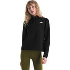 The North Face Women's Cedar Trail Grid Fleece 1/4 Zip Jacket-TNF Black-Killington Sports