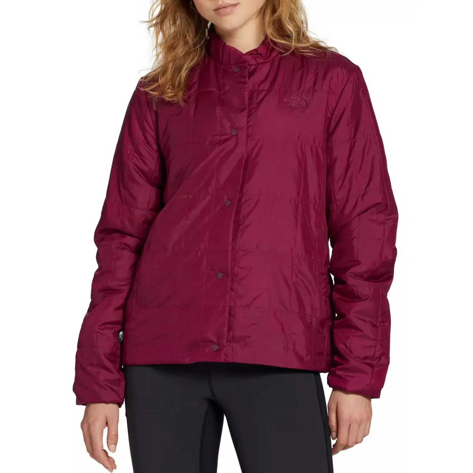 North face collarless sales jacket