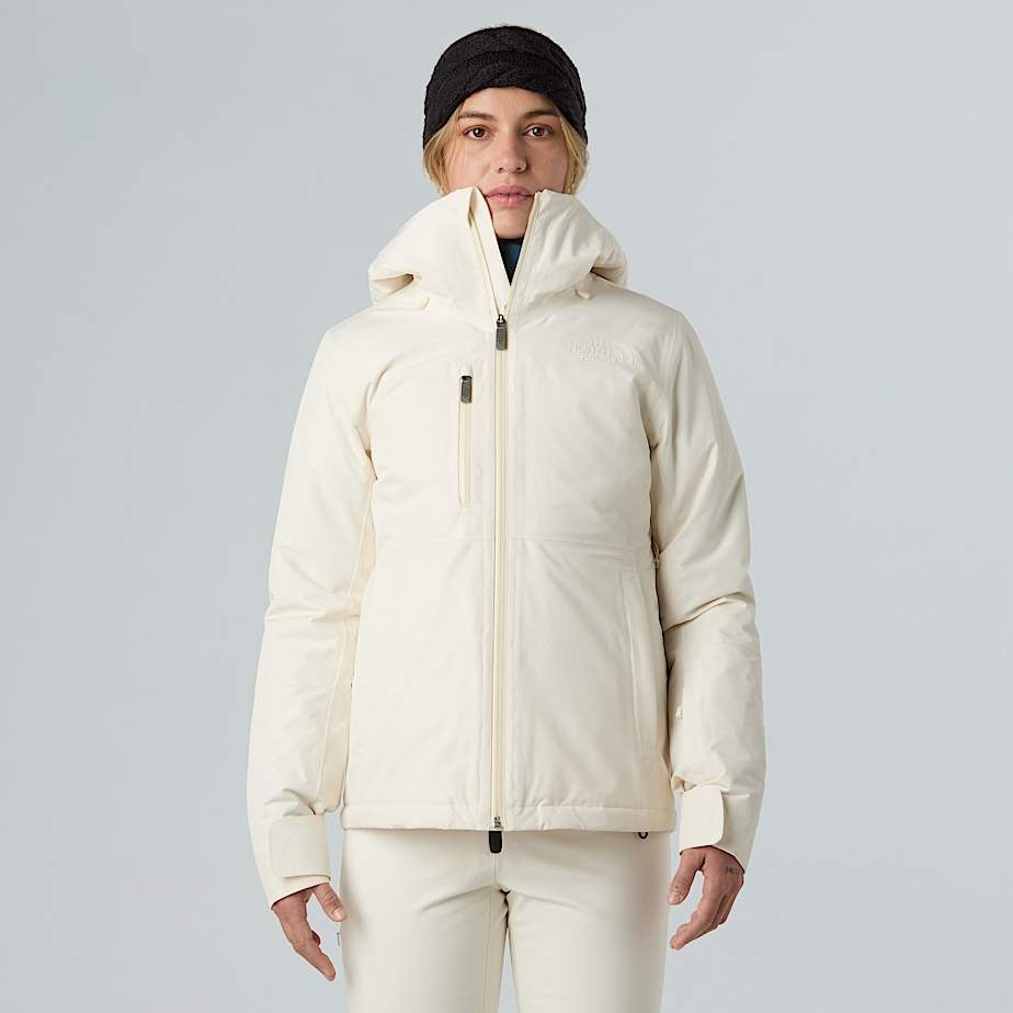 The North Face Women's Descendit Jacket-White Dune-Killington Sports