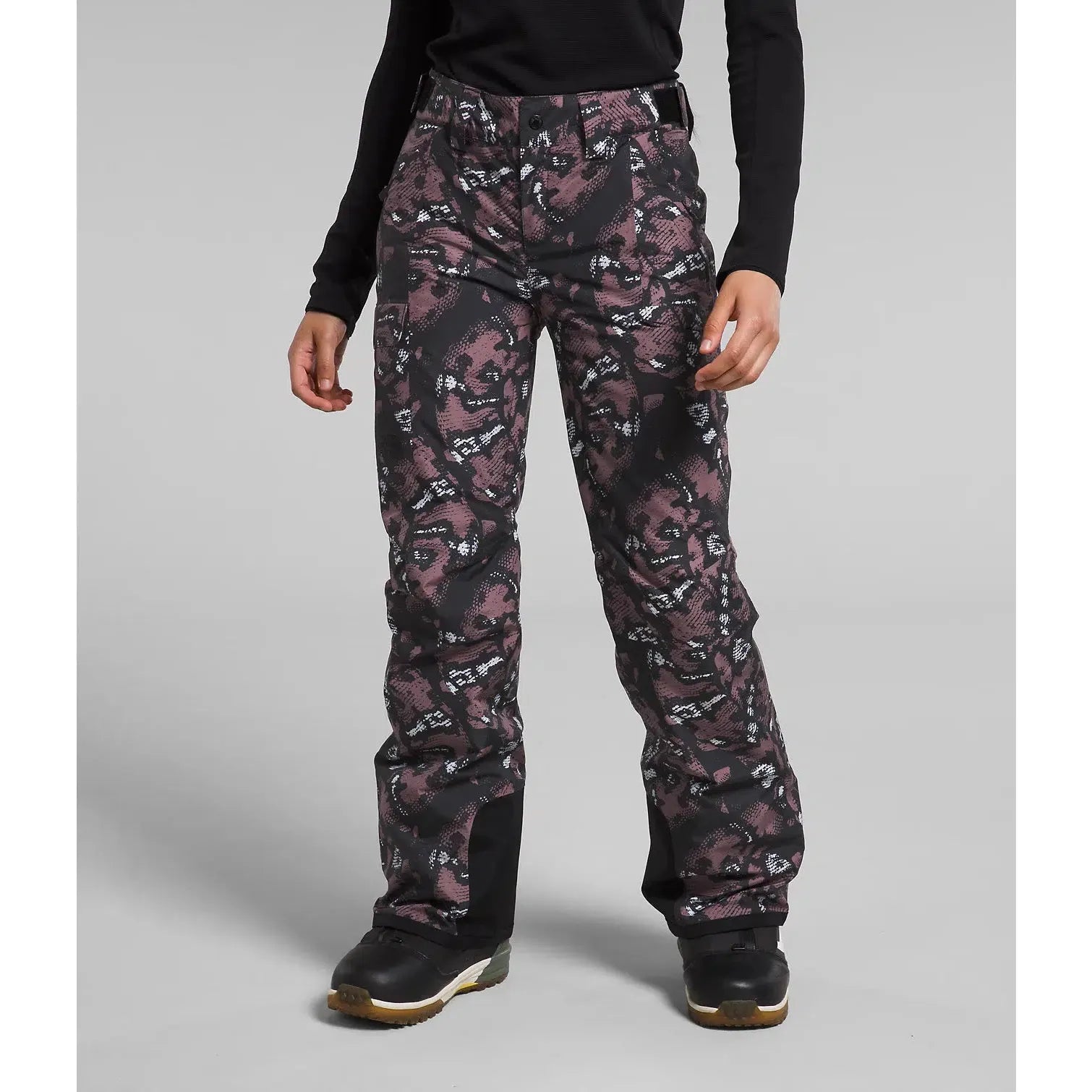 The North Face Women's Freddom Insulated Pant-Fawn Grey Snake Charmer Print-Killington Sports